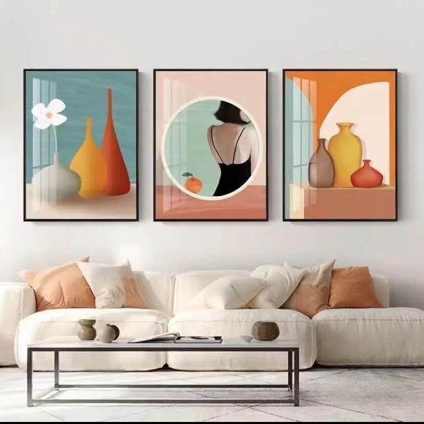 无框画客厅装饰画现代简约沙发背景画壁画卧室餐厅北欧式三联挂画,农机/农具/农膜,其它农用工具,淘宝优惠券,粉丝福利购,淘宝优惠卷