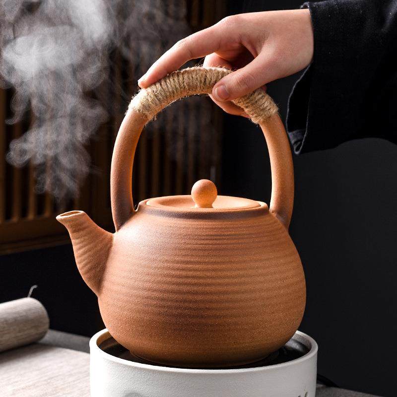 罐罐茶复古茶壶大容量炭火围炉煮茶罐功夫泡茶家用单壶粗陶提梁壶,鲜花速递/花卉仿真/绿植园艺,其它园艺用品,淘宝优惠券,粉丝福利购,淘宝优惠卷