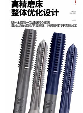 钨钢机用直槽丝锥M0.8/1/2/6/8-M16镀TICN涂层超硬丝攻美制UNC