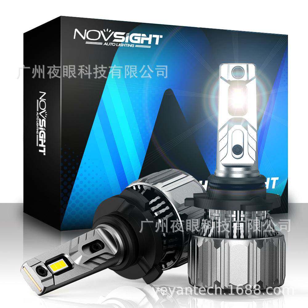 新款NOVSIGHTN50系列9006前大灯迷你LED尺寸