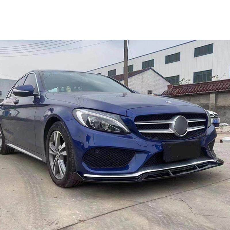 适用于奔驰C级E级A级GLC前唇前铲CLA前包围W205改装204巴博斯前唇