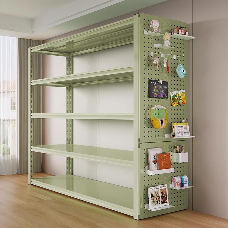 【折扣价】洞洞板置物架家用多层书架杂物收纳架客厅阳台整理架落