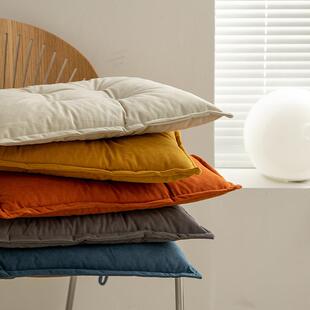 【椅子坐垫】纯色简约现代婴儿绒办公室久坐学生家用餐椅45x45cm