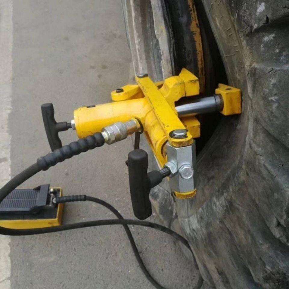 铲车轮胎扒胎器铲车拆轮胎工具气动便携式压胎机装载机扒轮胎工具