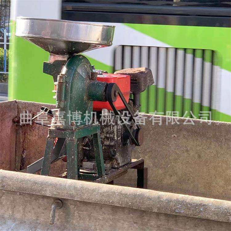 赶集下乡用汽油版大料粮食粉碎机 做汤圆用干湿大米糯米打粉机