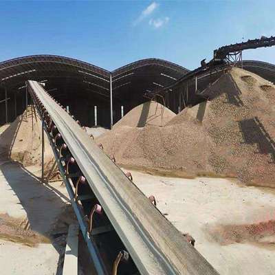 拱北沙场采购砂石输送带 河沙输送带 升降伸缩输送机 装船输送带