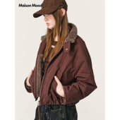 新款 Maison Mood时髦复古风摇粒绒立领夹克2025冬季 拉链外套