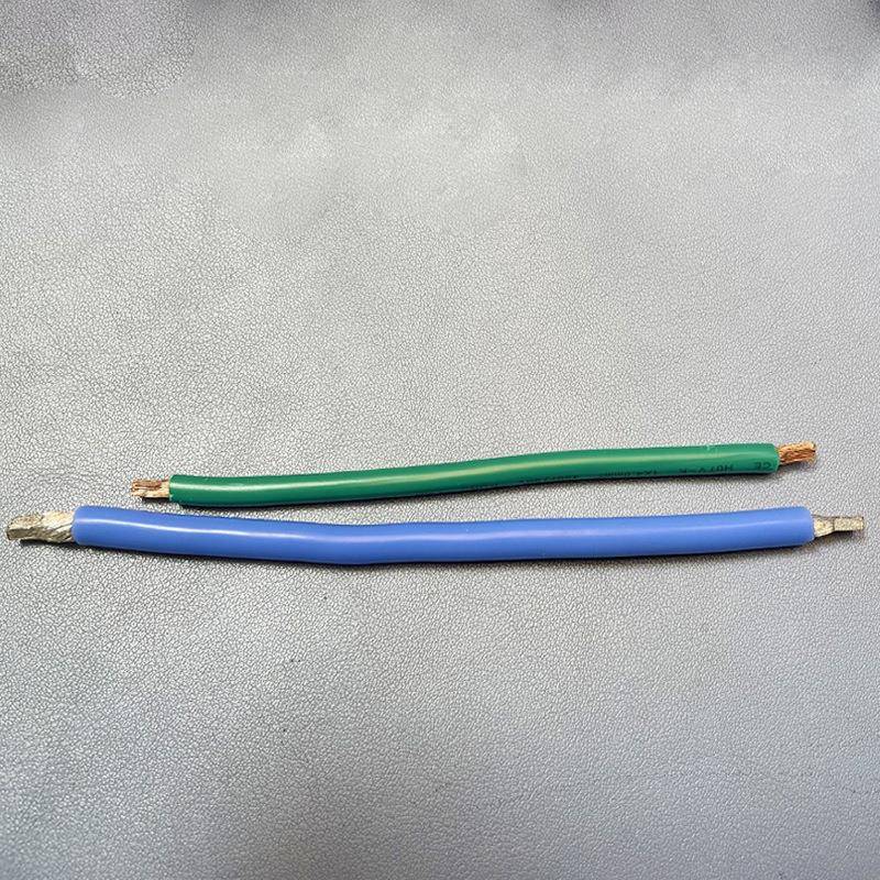 中频点焊机铜线束压方焊接样品铜编织带导电线碰焊样品电阻焊