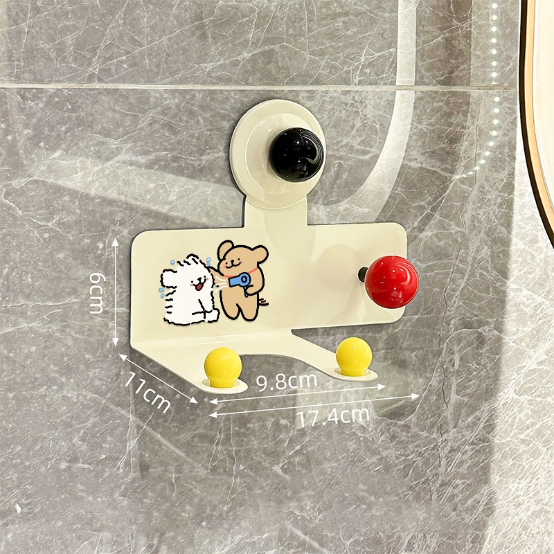 吹毛小狗吹风机置物m架免打孔卫生间高级感风筒支架壁挂电吹风挂