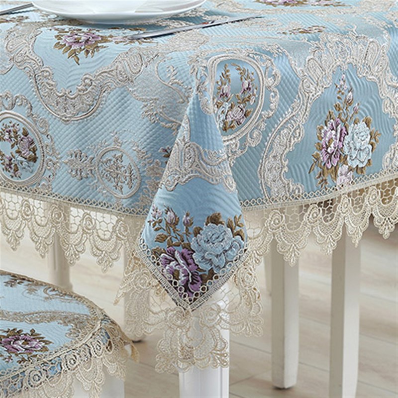 欧式茶几桌布布艺长方形客厅家用餐桌布小M方桌正方形台布椅垫防