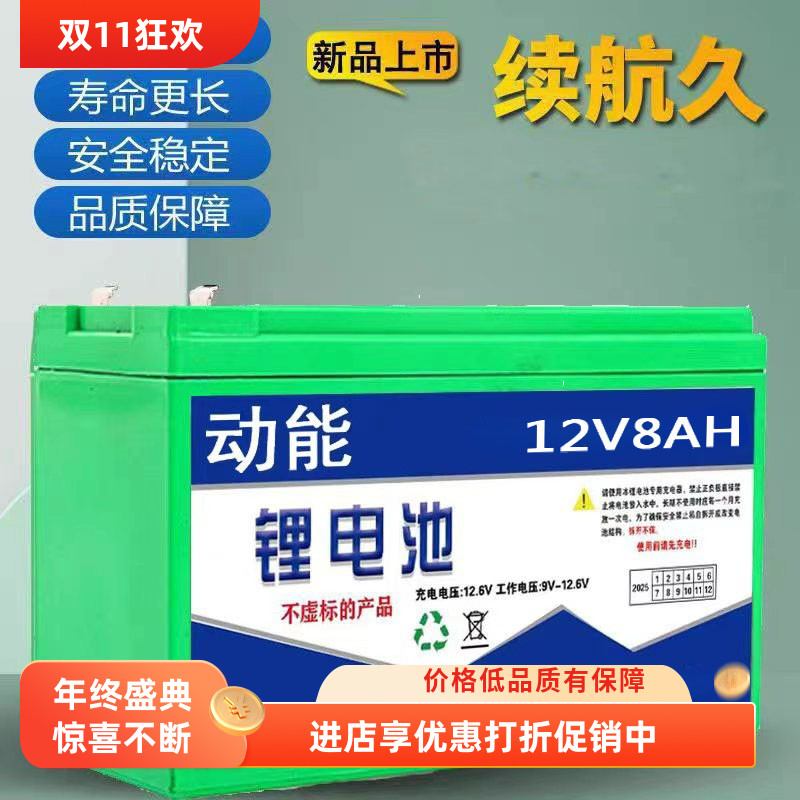 12伏锂电池户外照明动力电池