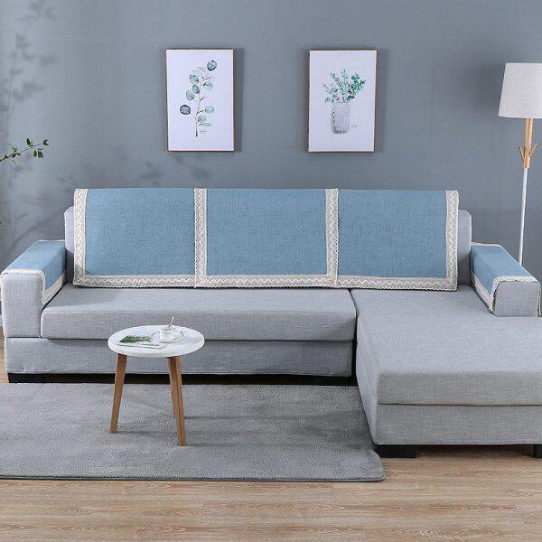 沙发巾靠背巾扶手欧式全盖亚麻防滑简约现代沙发垫后背盖布巾通用