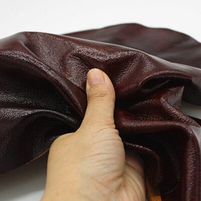 头层牛皮皮料油棕双沙发红色座椅真皮皮料色套蜡棕色软包床头皮料