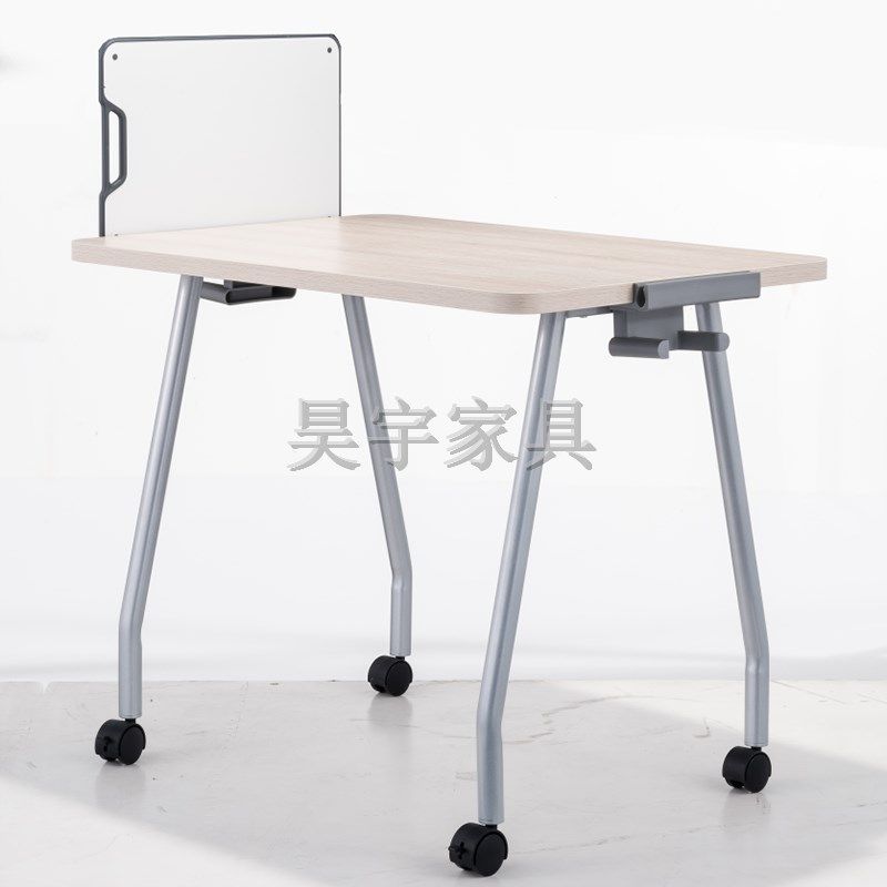 实木培训桌会议桌带小黑板讨论桌智慧教室桌阅览室桌W子书房置物