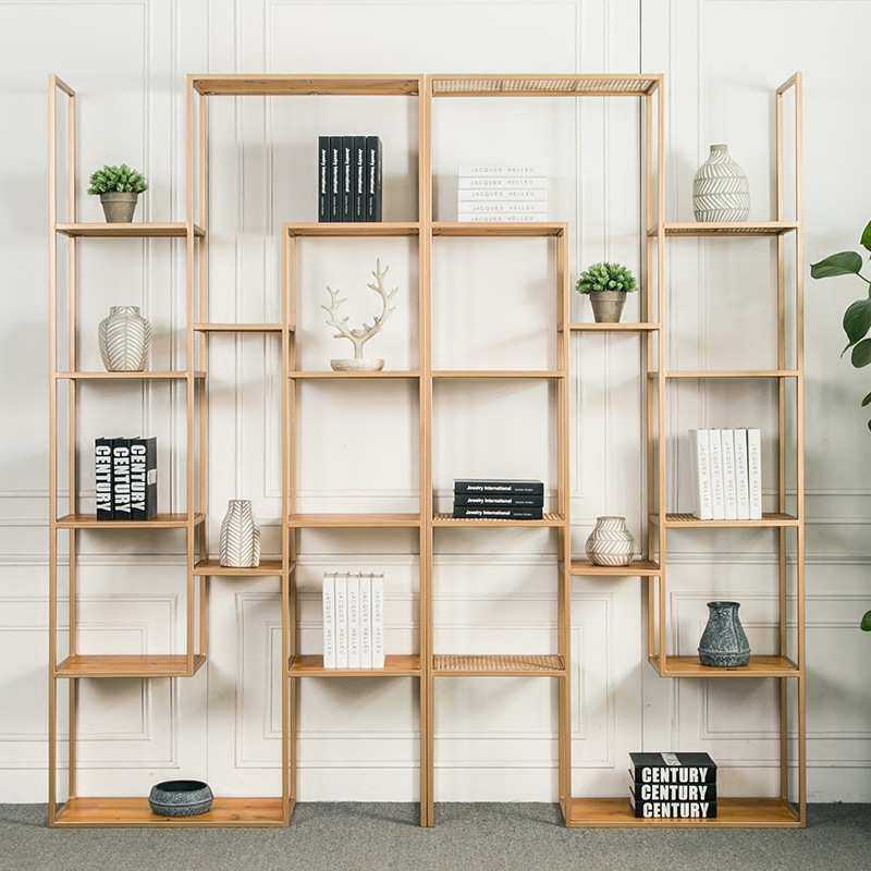 北欧现代铁艺书架金色创意落地架网格木板卧室书柜展厅货架收纳,模玩/动漫/周边/娃圈三坑/桌游,模型制作工具/辅料耗材,淘宝优惠券,粉丝福利购,淘宝优惠卷