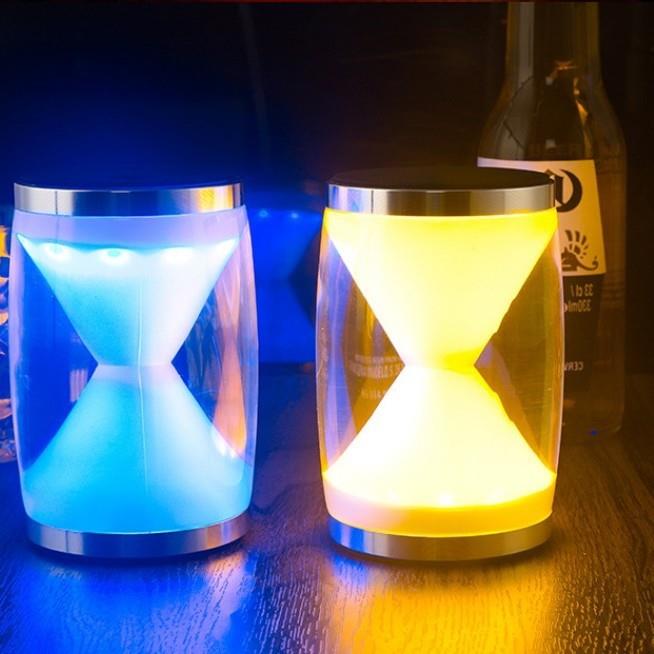 新款创意沙漏灯LED充电吧台灯酒吧KTV灯饰七彩酒吧卡座灯气氛灯