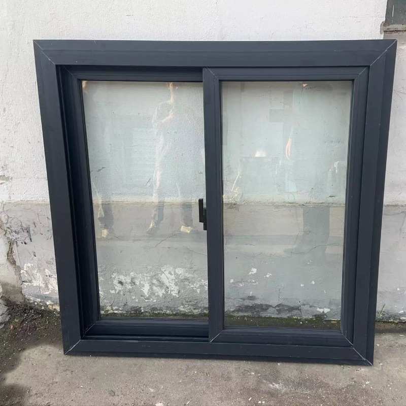 豪华款黑色塑钢推拉窗打包箱塑钢窗(CHAM-BUPVCSW1120)