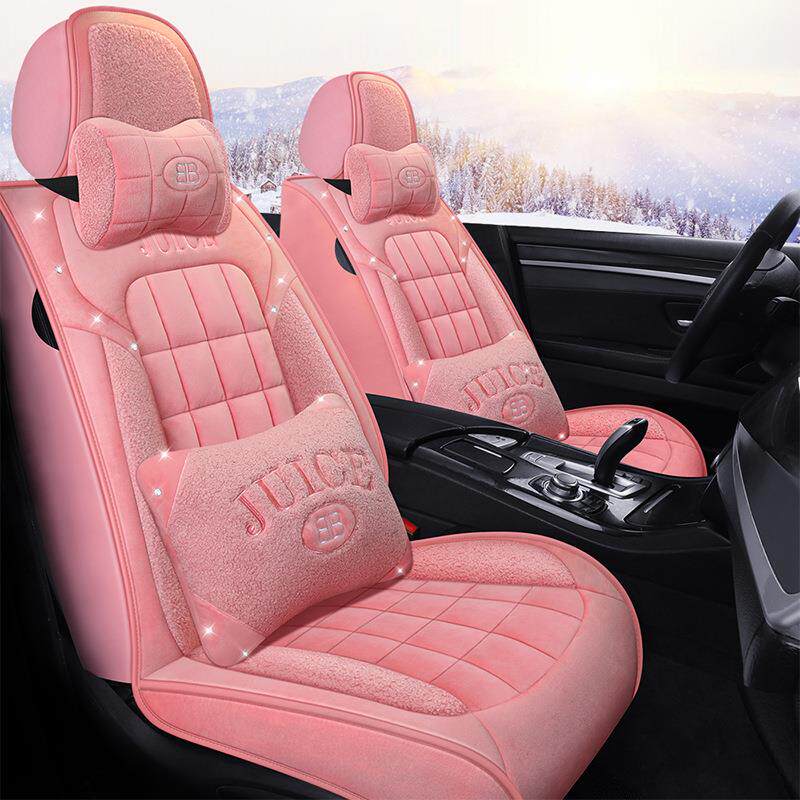 新款鑫铭尚全包羊羔毛浪漫巴黎冬季汽车坐垫