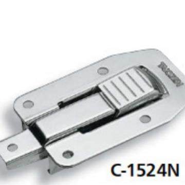 TAKIGEN C-1524N 压紧锁, 轻按锁柄，牵动锁栓后，将锁打开。