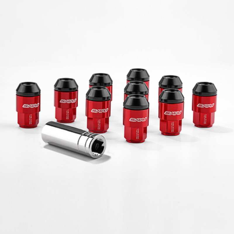 20pcs锻造螺帽螺母 铁+铝二合一螺母42mm长 Hex:19mm 12*1.25