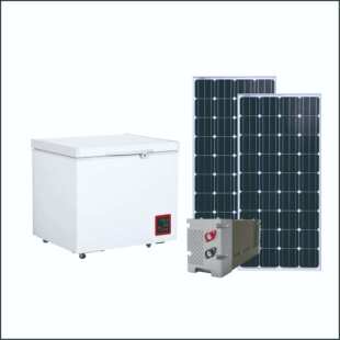 供100L太阳能冷柜12V/24V冰箱冷柜蓄电池供电用冰箱直流冰箱冷柜