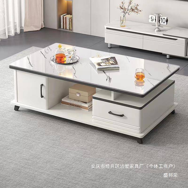 欧式客厅茶几家用茶几电视柜组合钢化玻璃桌子茶几简约现代小户型