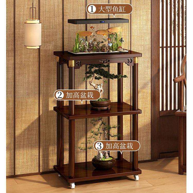 中式花架子客厅落地式置物架阳台实木花台2025新款室内多层花盆架