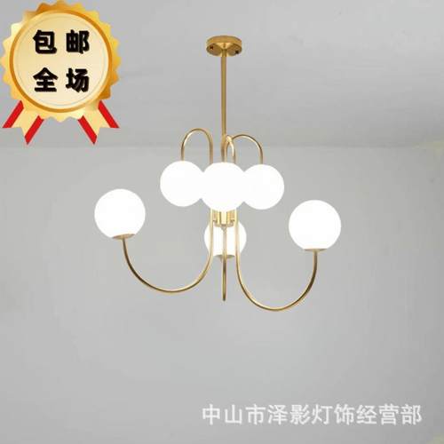 楼梯吊灯简约现代中古风loft公寓小户型挑空客厅灯斜顶复式楼吊灯