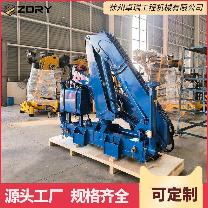 2吨3吨4吨小型折臂吊 蓝牌车加装液压随车吊 轻型卡车改装液压吊