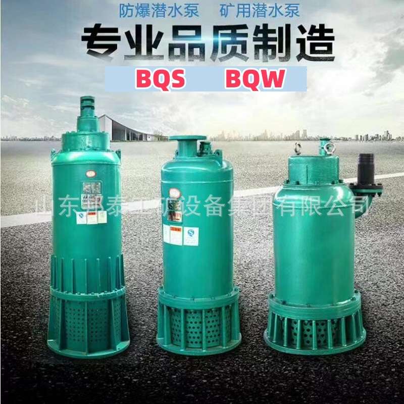 BQS矿用隔爆型潜水排沙电泵 BQW防爆排污泵 煤矿井下抽泥浆泵现货
