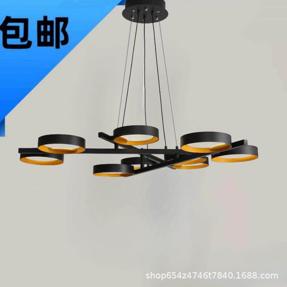 中山古镇灯饰照明北欧现代极简约客厅卧室餐厅样板房酒店个性吊灯