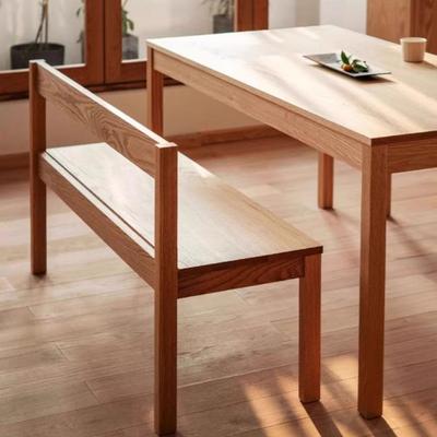 实木日式长条凳带靠背客厅玄关换鞋凳子现代简约家用长凳餐桌长椅