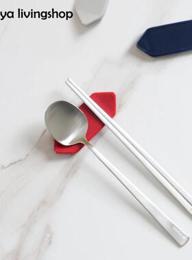 现货韩国进口不锈钢勺子筷子组tackaon勺子筷子成人饭匙洗碗机