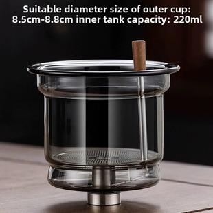 辰功飘逸杯内胆胡桃木全玻璃茶滤配件茶具茶漏过滤器需要