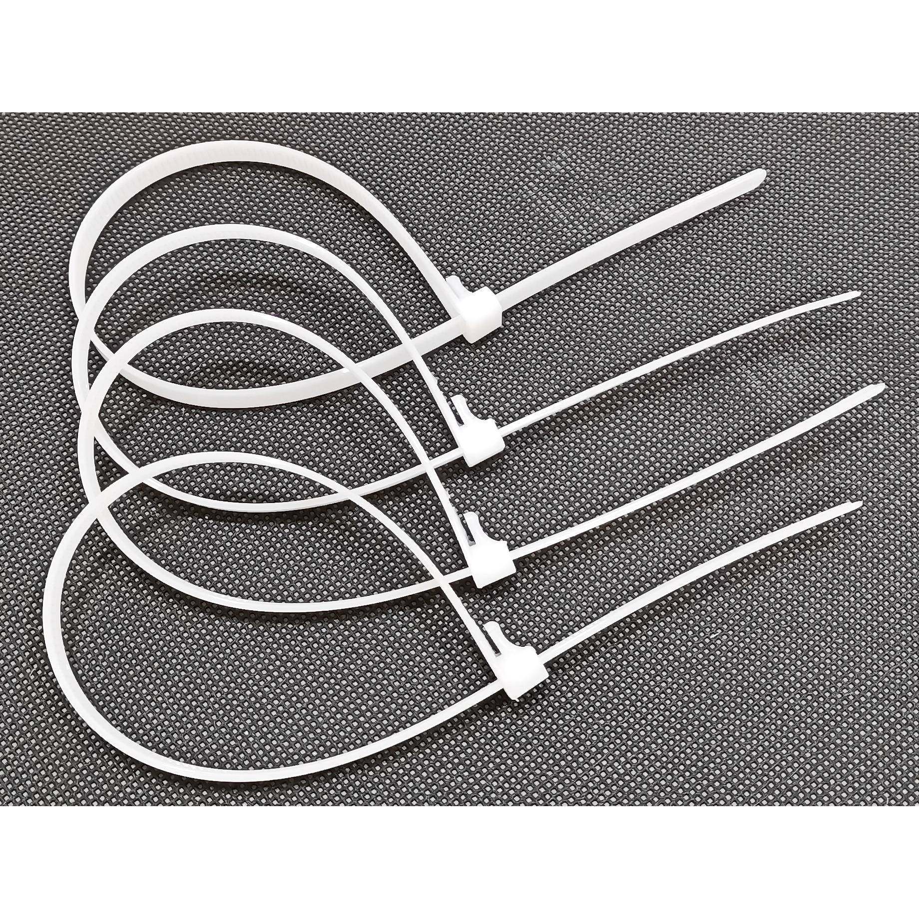 尼龙扎带自锁式塑料扎带黑色捆扎带绑扎带勒白色扎线带收紧器活扣