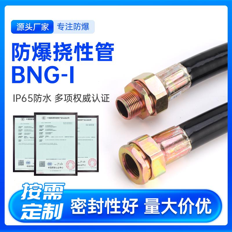 BNGPVC橡胶防爆挠性管软管穿线管DN15 DN20防爆挠性连接管定制4分