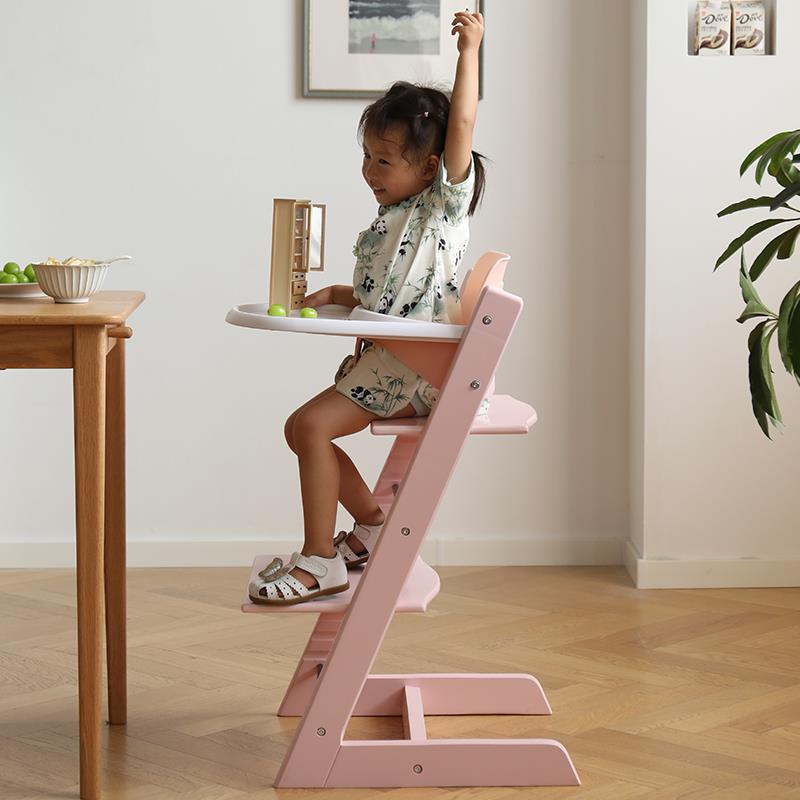 成长椅实木儿童吃饭多功能坐椅高可调节学习椅宝宝餐椅家用餐桌椅