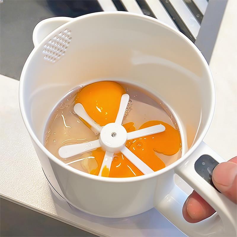电动打蛋器家用小型多功能搅蛋杯全自动搅拌器浮沫过滤杯淘米神器