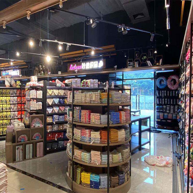 大型超市货架精品生活超市货架全钢超市用品展示架圆形促销架