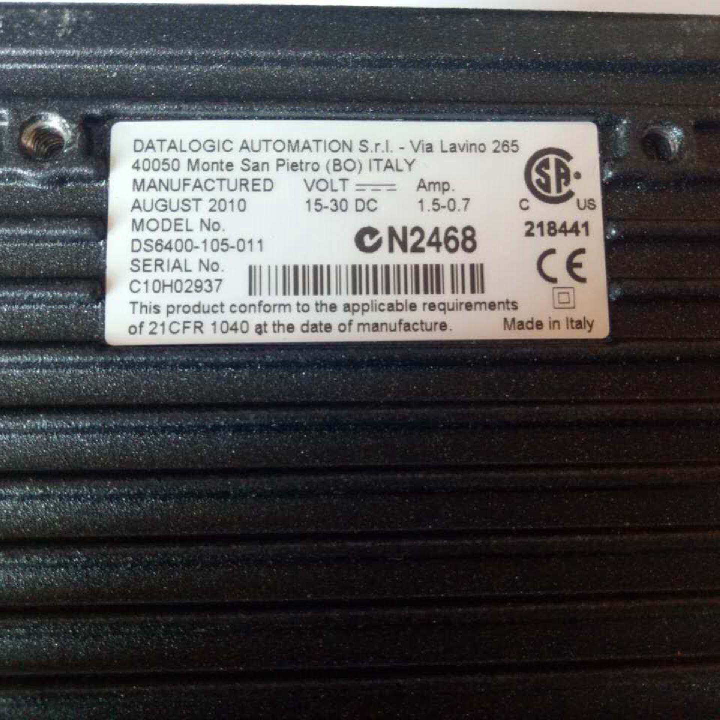 议价意大利 德利捷Datalogic 激光型固定式ID读码器  DS6400-105-