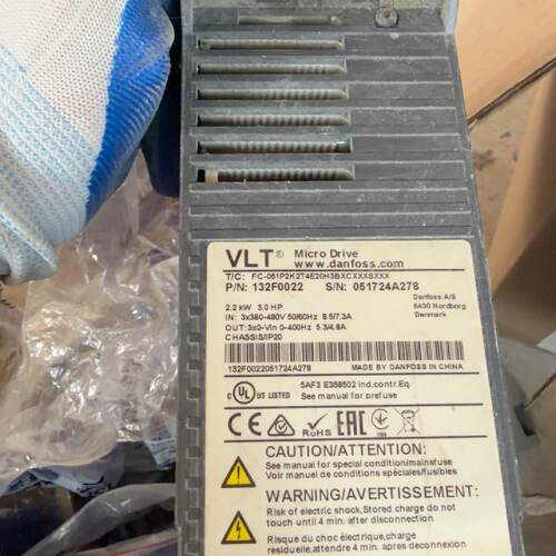 议价Danfoss Vlt Micro Drive Inverter Model 132F00适用