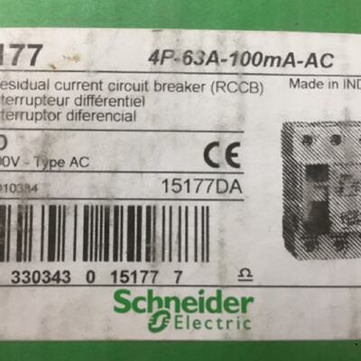 议价15177 库存全新 4P-63A-100MA-AC 施耐德MULTL9-VIGI NG