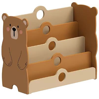 简约儿童书架绘本家用宝宝收纳架幼儿园玩具收纳柜画本画册收纳架