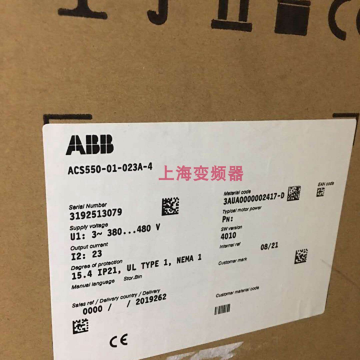 议价原装ABB90KW变频器ACS550-01-180A-4全新3相现货供应