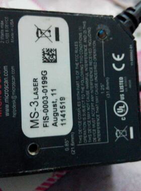 议价迈思肯microscan一维固定式MS-3 LASER条码扫瞄器CCD 感测器