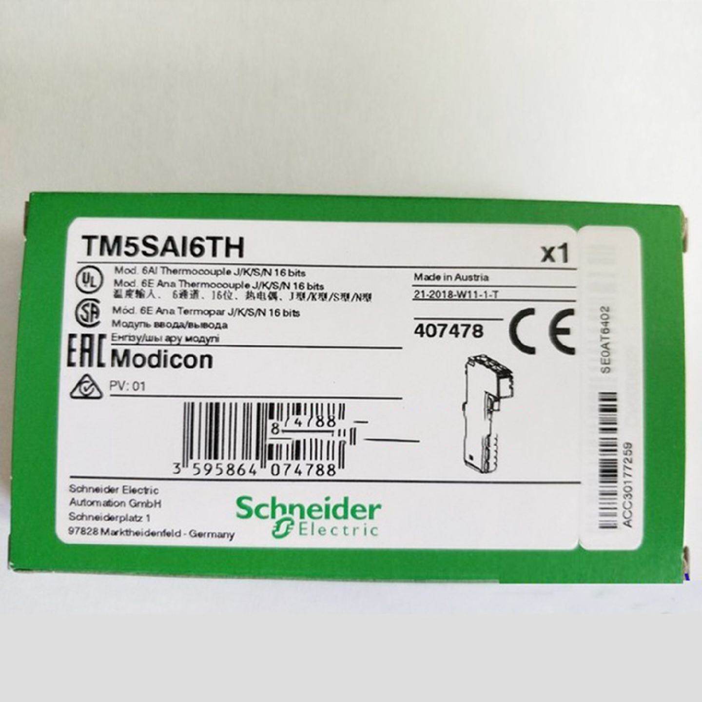 议价TM5SAI6TH施耐德PLC数字量输入模块全新原装正品库存现货质保