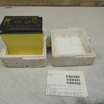 BENDER STROMRELAIS CURRENT RELAY CSD 202 NEW IN BOX  MAKE OF