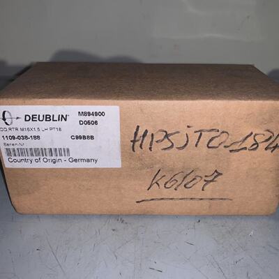 DEUBLIN DD Rtr M16x15 LH PT18 1109038188 Rotary Feedthrough