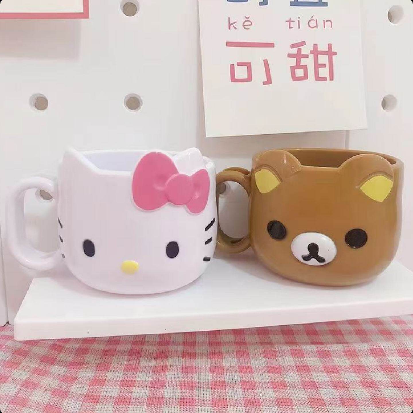 可爱少女心宿舍漱口杯刷牙杯子情侣牙缸牛奶咖啡杯子卡通儿童水杯