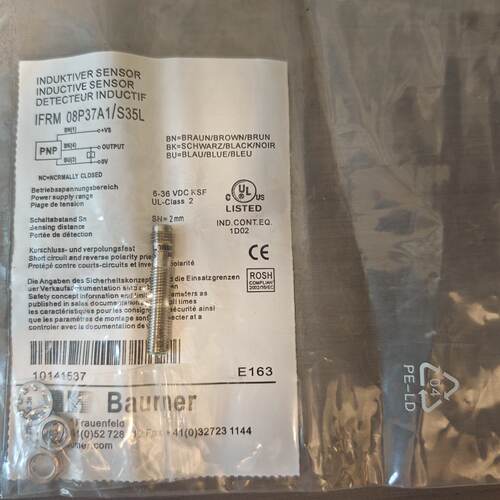询价堡盟Baumer电感式接近开关IFRM08P37A1S3